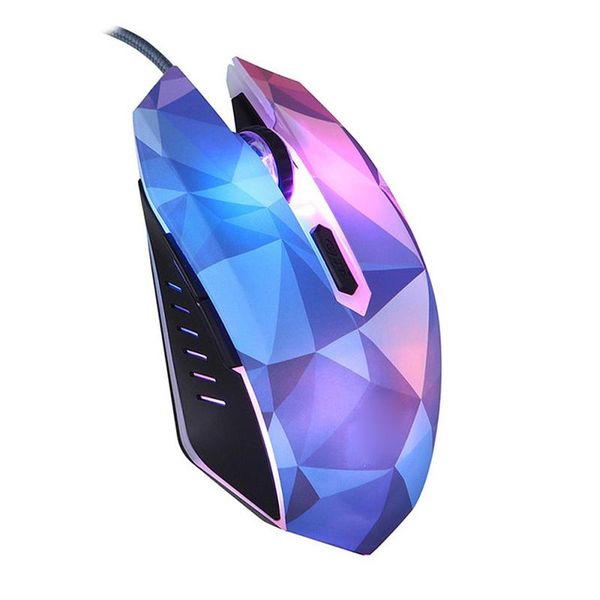 

mice 6 buttons colorful 3200 dpi adjustable wired gaming mouse computer mute with led light for lapand pc