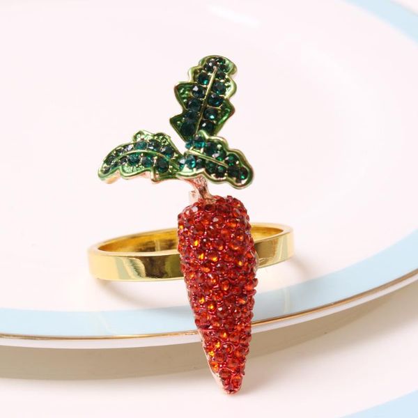 

napkin rings 10pcs diamond carrot ring thanksgiving buckle