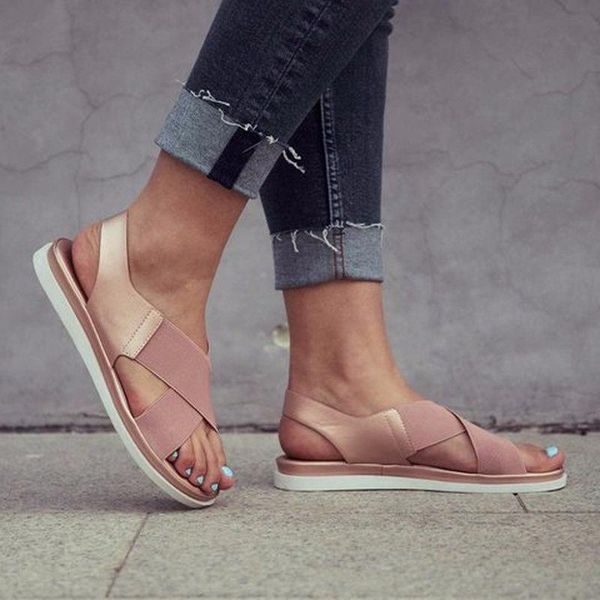 

sandals summer women comfy slip on ladies casual beach shoes for female classics non-slip lightweight sandal zapatos de mujer, Black
