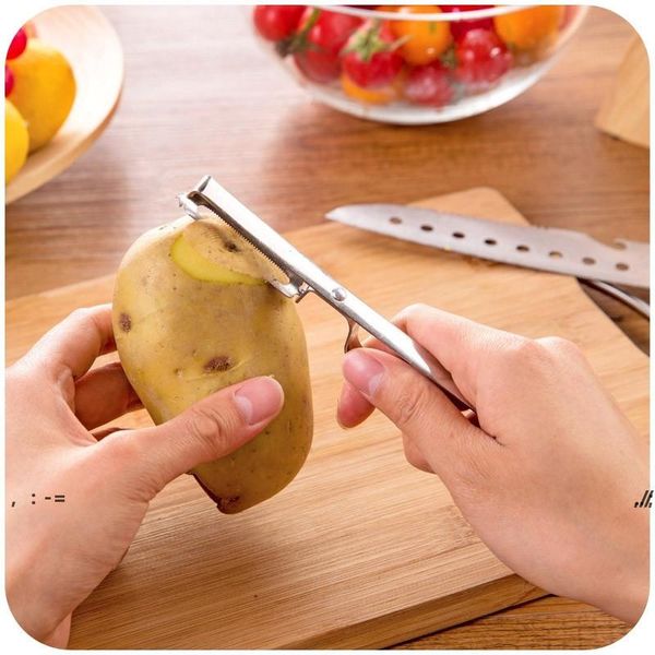Edelstahlschneider, Gemüse, Obst, Apfelschneider, Kartoffelschäler, Parer-Werkzeug TLY019