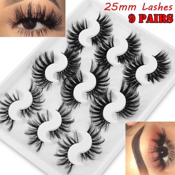 

false eyelashes beauty handmade mixed styles criss-cross dramatic wispies fluffies thick long 3d faux mink hair
