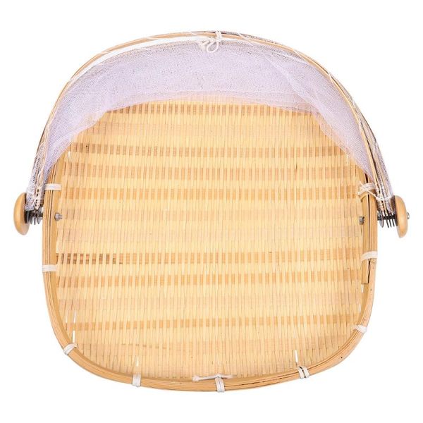 

storage baskets 1pc creative snack pastry basket bamboo woven restaurant biscuit bread