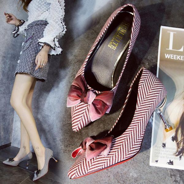 

dress shoes 2021 female spring women handmade high thin heels fashion party suede single pointed toe temperament, Black