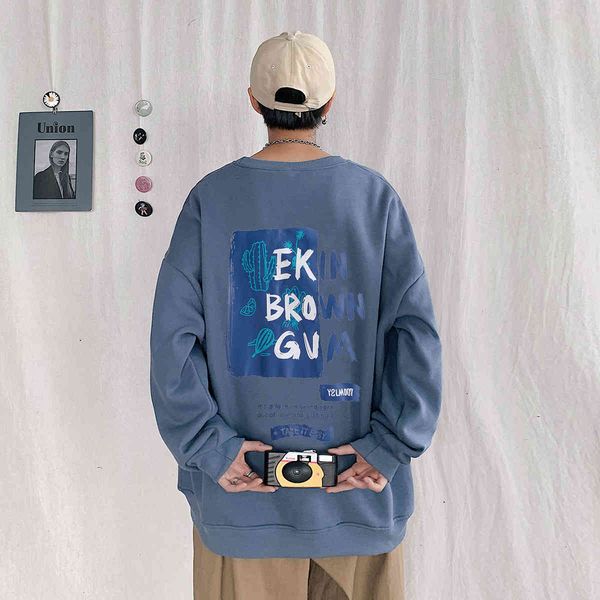 

men's sweaters 2021 men's long sleeves autumn print pullover knitted o-neck plus oversized 5xl 6k85, White;black