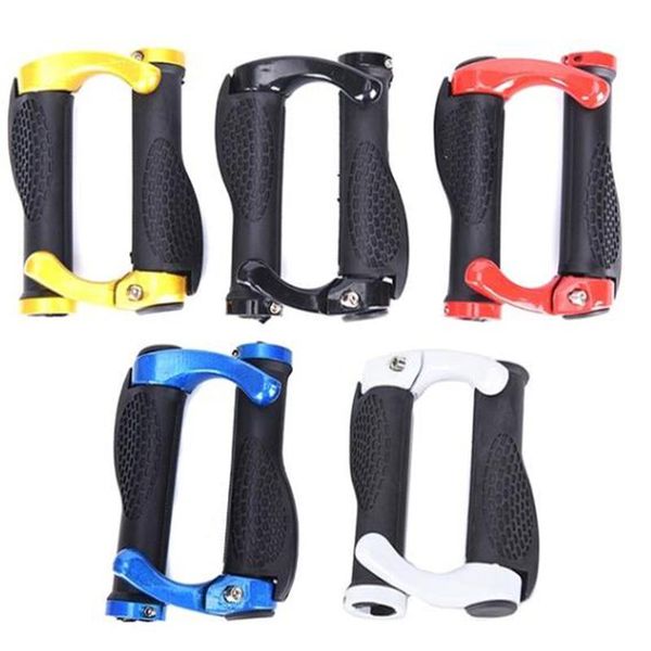 

bike handlebars &components 2pcs cycling handle grip bar end durable anti-slip rubber aluminum alloy mtb mountain road bicycle lock-on handl