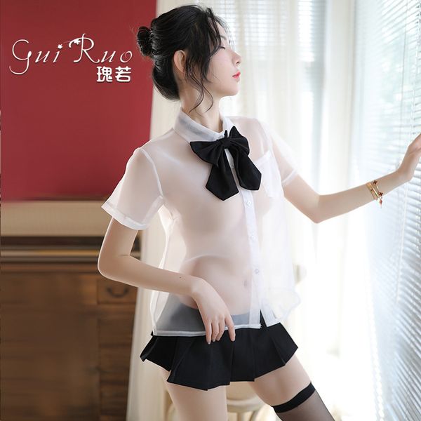 

underwear student guiruo uniform sailor transparent suit allure lovely girl college style, White;black