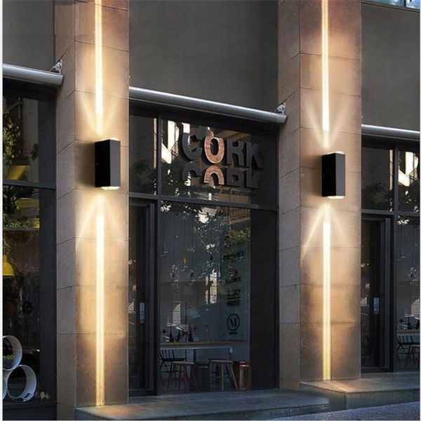 

wall lamp a beam of fight double-head spotlight exterior 20w large villa corridor pillar balcony