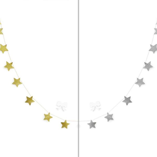 

stars hanging decoration garland sparkling star bunting for weddings or parties children's rooms mosquito nets room wall crib netting