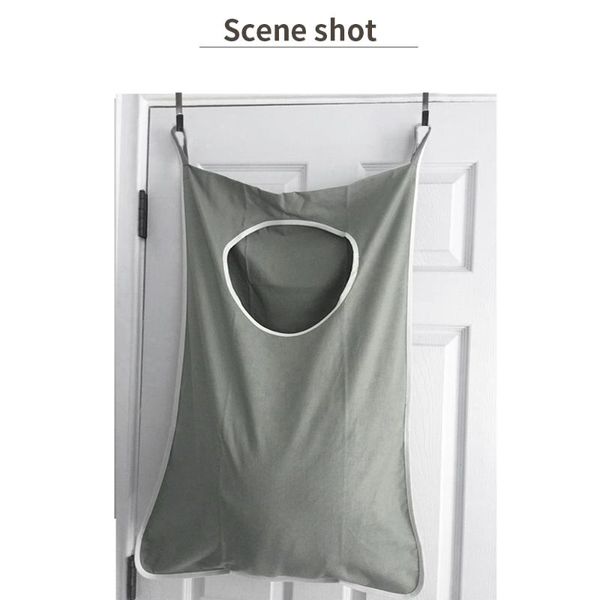 

storage boxes & bins hanging laundry hamper over the door basket large capacity dirty clothes bags sorter folding organizer