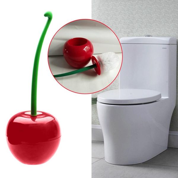 

toilet brushes & holders creative lovely cherry shape clean tool bathroom brush cleaning supply random