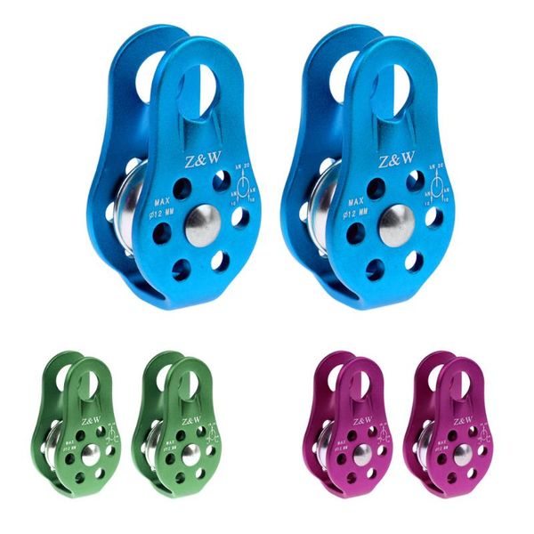 

cords, slings and webbing outdoor 2 pcs 20kn fixed rock climbing rope pulley rappelling arborist rigging for caving mountaineering survival