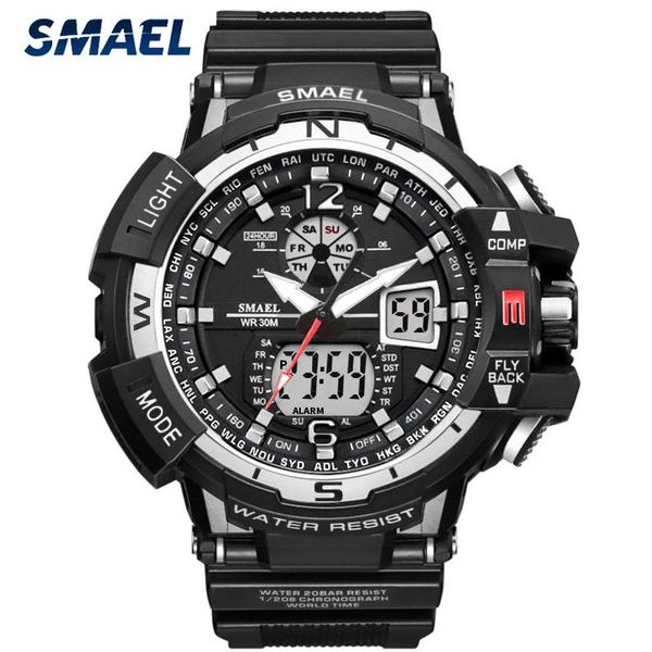 

fashion men's watches silicone waterproof sports quartz watch men date chronograph military male clock wristwatches, Slivery;brown