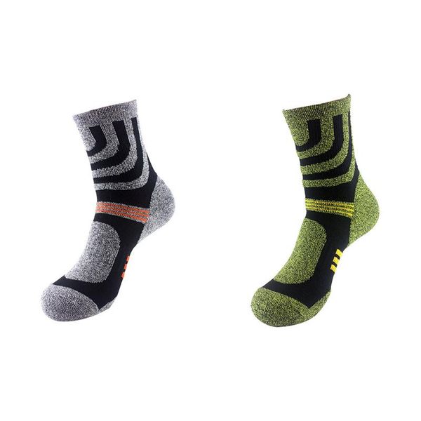 

sports socks 1pair running trekking sport comfortable breathable outdoor men male foot compression travel hiking sockszi, Black