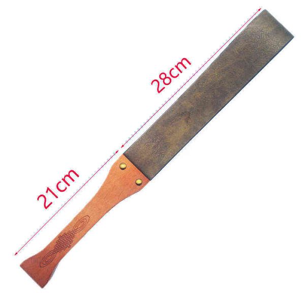 NXY juguetes para adultos Flogger Bdsm látigo de cuero mango de madera fetiche Lash para juguetes sexuales para mujer juegos Nalgadas Bonda_voghion.com
