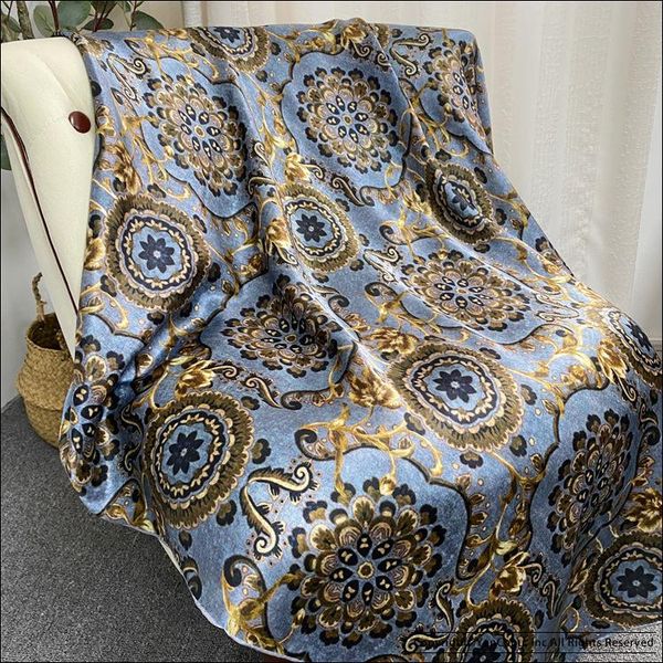 

scarves 110*110 silk square scarf foulard femme soie de marque luxe hand rolled edges mulberry-silk scarfs, Blue;gray