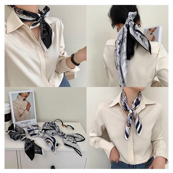 

scarves mulberry scarf sunscreen silk shawls wraps decorative for heair bags bufanda seda mujer cabello bolsa echarpe ete soie, Blue;gray