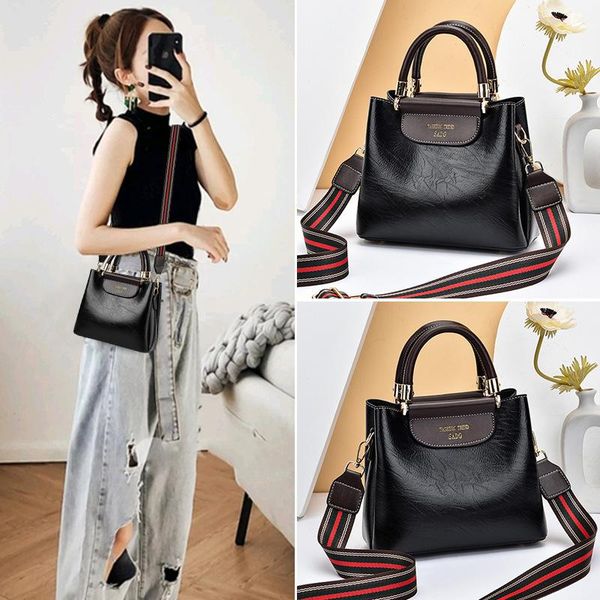 

evening bags women pu leather bucket bag fashion shoulder cross body tote purse large vintage handbag 2021