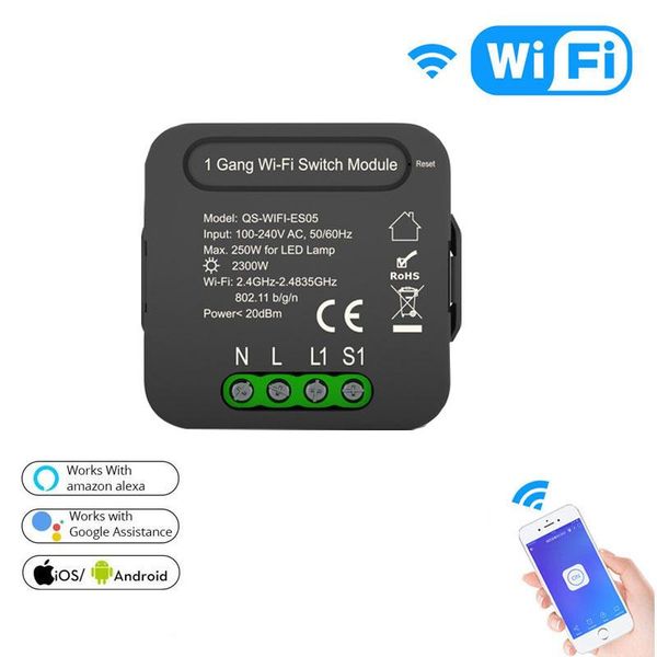 

smart home control tuya switch dual wifi on-off device ac 100-240v zero fire timer voice via alexa google