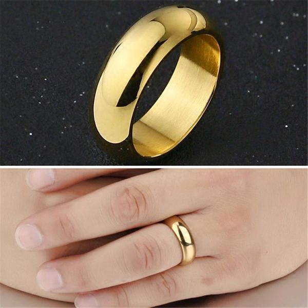 

wedding rings 2021 selling accesories for man women stainless steel high polish finger ring flat band engagement jewelry, Slivery;golden