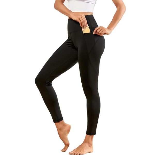 

yoga pants high waist stretchy sport tights elasticated fitness leggings with zipper pocket gym running workout clothes outfits, White;red