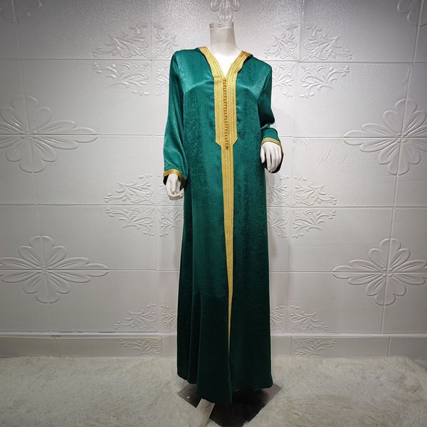 

Ramdan Aid Moubarak Abaya Dubai Turkey Muslim Satin Dress Islam Arabic Dresses For Women Robe Ete Femme Longue Vestido De MujerPlus size clo