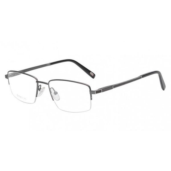 

fashion sunglasses frames kirka man titanium glasses half rim rectangle male business eye spectacles for men eyewear, Black
