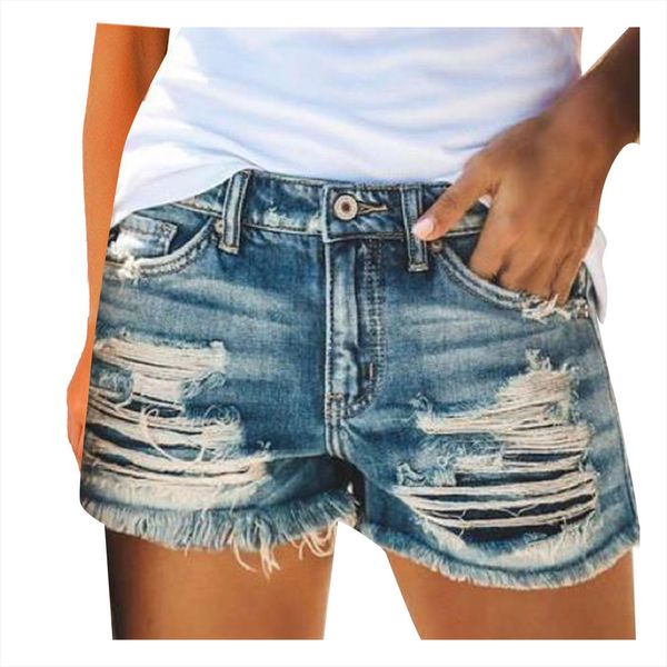 

jeans product summer denim women short with tassel hole, White;black