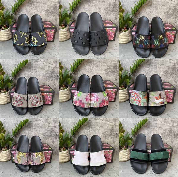 

shoes mens womens summer sandals beach slide home slippers ladies flat sliders trendy print leather rubber flowers slipper arrow