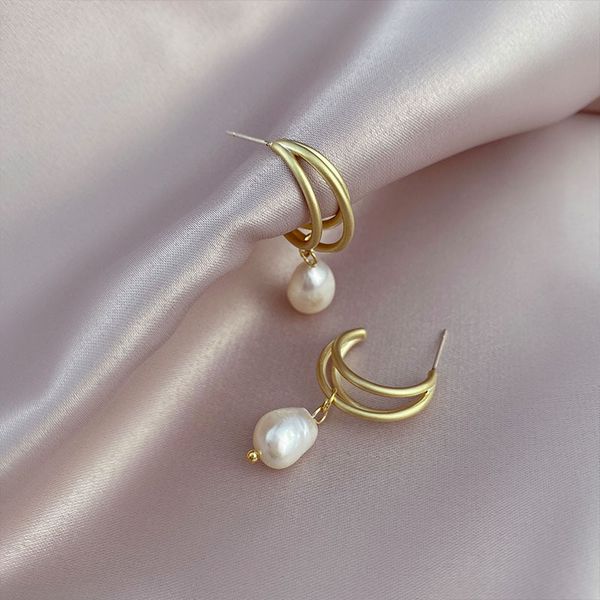 

fine jewelry online 2021 new advanced dumb gold natural earrings silver needle jewelry earrings 65% off store online sale