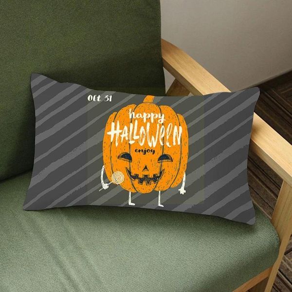 

pillow case 30*50cm orange black printing home decoration halloween car throw cushion cover covers sofa waist n4 spi i9l4
