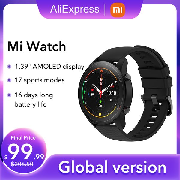 

xiaomi mi watch blood oxygen gps smartwatch bluetooth fitness heart rate monitor 5atm waterproof mi smart watch global version, Slivery;brown