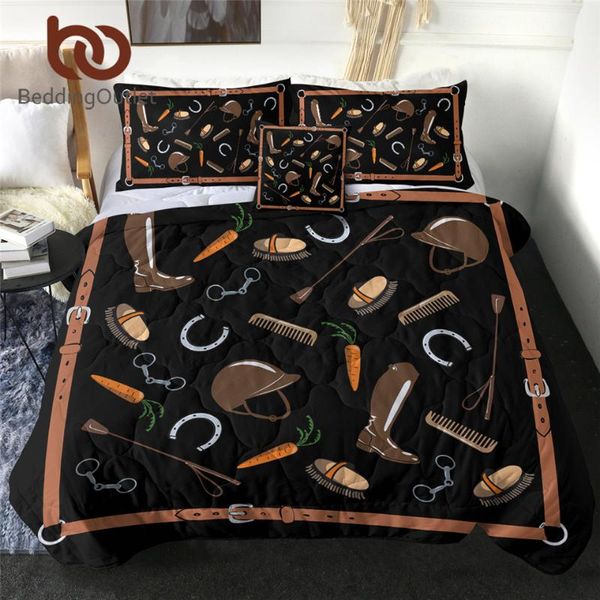 

beddingoutlet equestrian quilt set england tradition horse riding bedding sports home decor 3d print horsewhip bedclothes comforters & sets