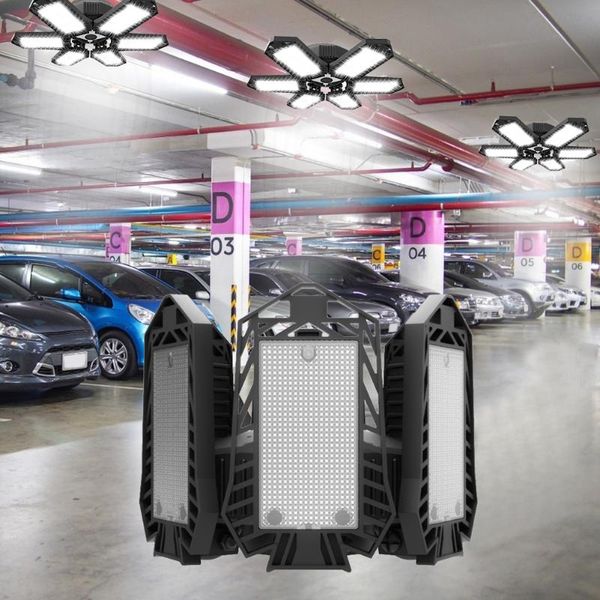 

ceiling fans 456/192 led folding garage mini fan blade lamp high brightness constant current ac85-265v adjustable base