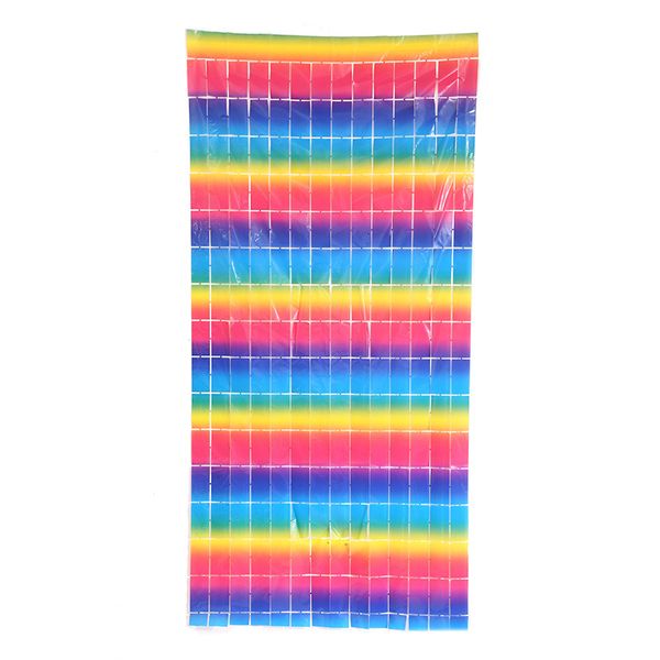

colorful macarone square rain curtain party background atmosphere layout props square pendant