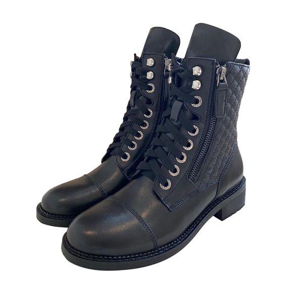 

fashion snow boots womens luxury leather designer shoes martin boot, Black