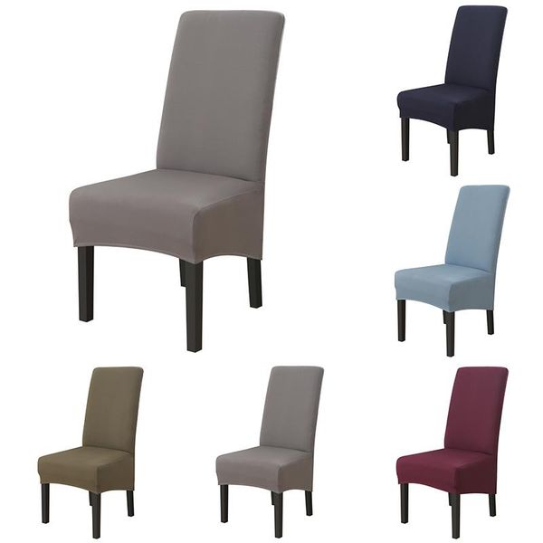 

chair covers solid color cover elastic stretch back slipcovers beach chairs seat for dining wedding banquet el