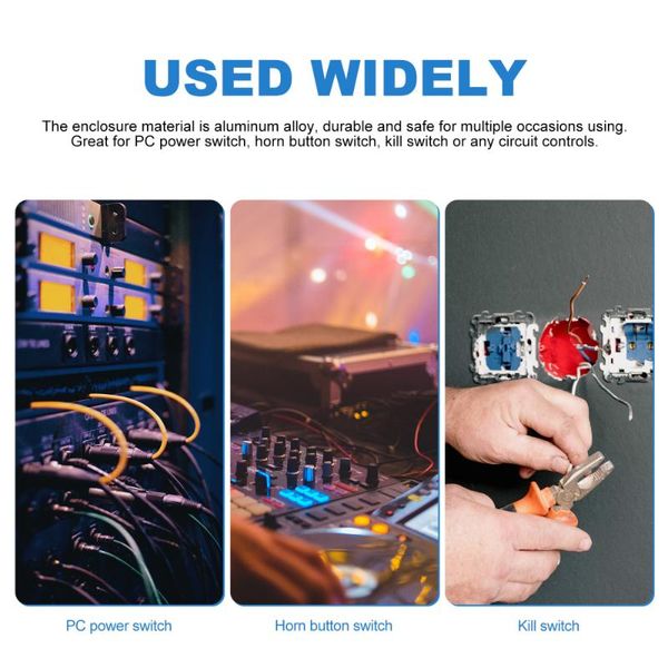 

smart home control 16mm self-locking push button switch with light waterproof