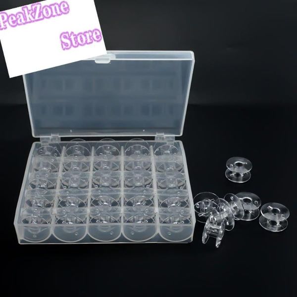 

other arts and crafts plastic sewing machine axis box 25 transparent bobbins, household m storage