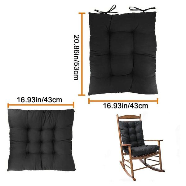 

cushion/decorative pillow 2pc recliner cushion rocking chair wicker bench swing for lounger garden patio #33