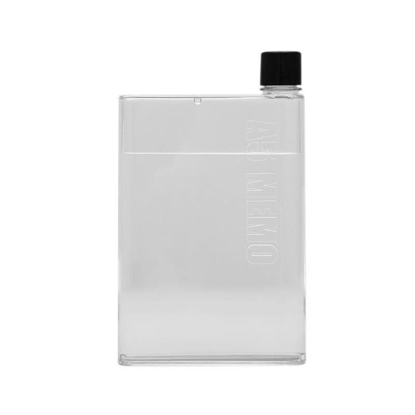 

portable transparent kettle a5 flat paper cup mouth drink travel sports student red water bottle