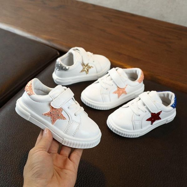 

sneakers spring autumn baby children 9m-6t boys girls pu breathable 2 colors casual anti-slip star pattern soft soled, Black;red