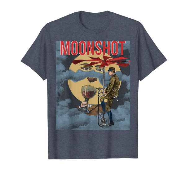 

steampunk art tshirt vintage moonstshirt, White;black