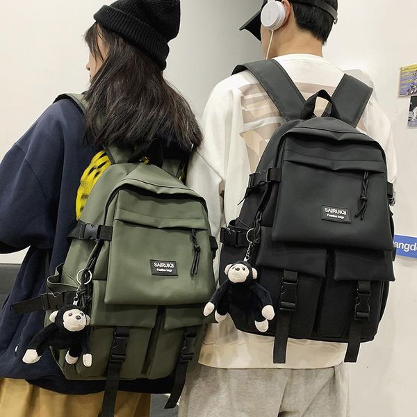

backpack casual large capacity women bag waterproof oxford men's travel school book bags for teenager 2021 women's