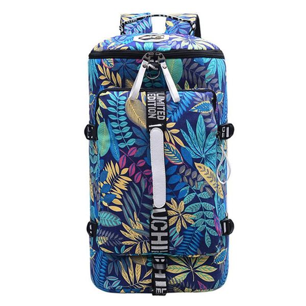 

backpack women's canvas travel bag, large capacity multifunctional bag.