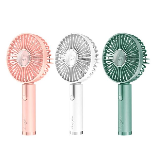 

electric fans usb handheld portable fan mini deskfor home office car outdoor travel 3 speeds green pink white u1je
