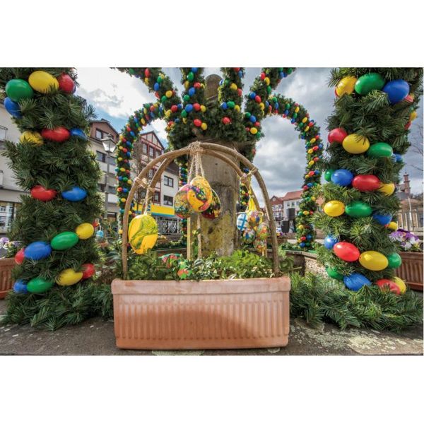 

party decoration easter backdrop eggs on the square pography background family decor po booth studio prop