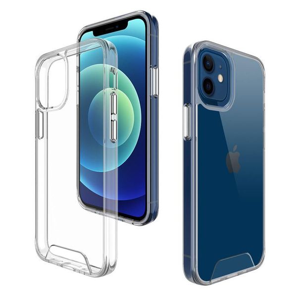 

cell phone pouches simple clear shockproof case for 12 mini acrylic space transparen cover 11 pro max xr xs 7 8 plus