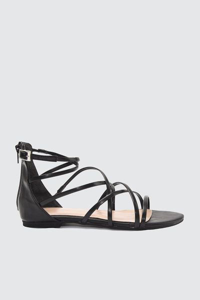 

sandals women's black zoya leather