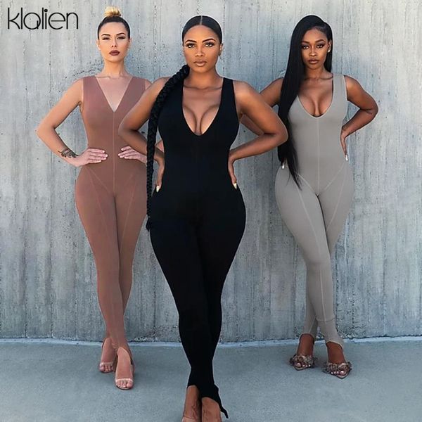 

jumpsuits fashion street casual fitness sports sleeveless jumpsuit active wear high elastic women tracksuit, Black;white