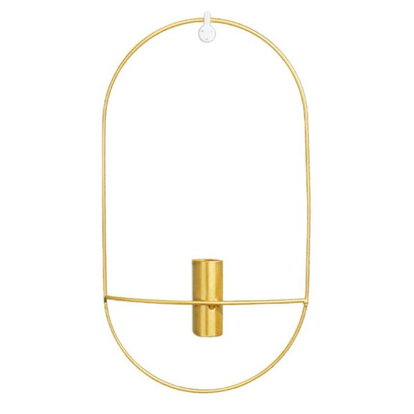

vases pendant small vase wall flower arrangement decoration golden nordic retro wrought iron